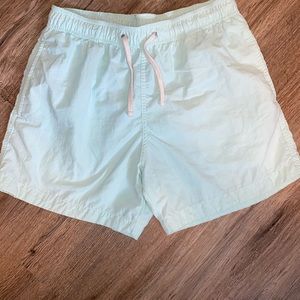H&M light green men’s small short swim trunks